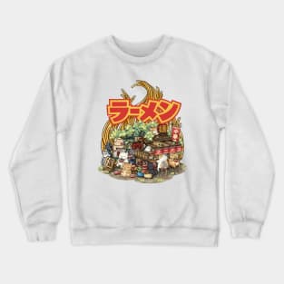 Chubby Cats Ramen Noodle Crewneck Sweatshirt